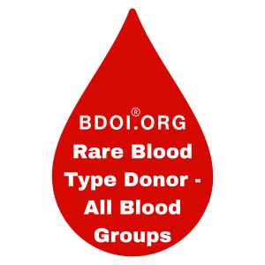 Rare Blood Type Donor - All Blood Groups